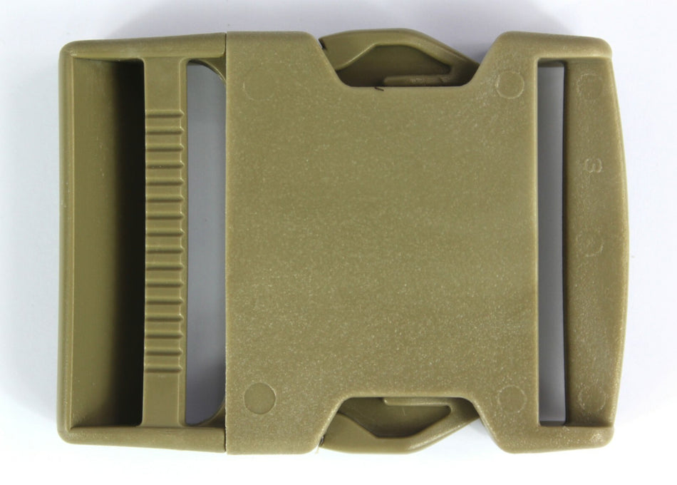 Side Release Buckles Tan Plastic Clips Belts Rucksacks  Replacement All Sizes