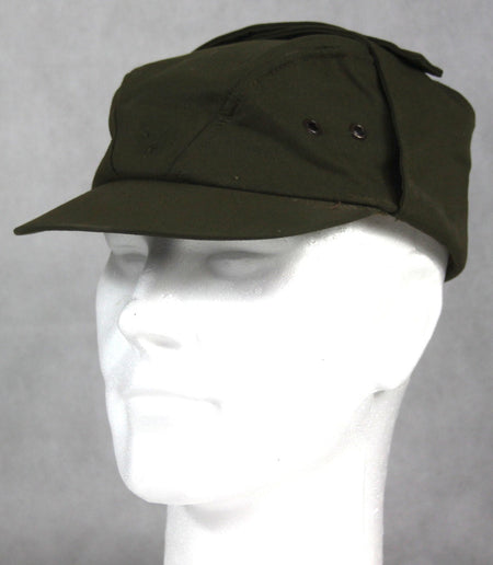 Genuine Surplus Vintage Czech Ex Army Field Hat Peak Cap Green SMALL