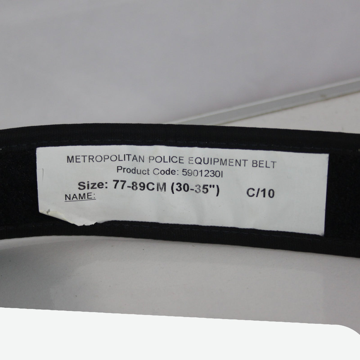 Genuine Surplus British Police Belt Black 50mm 30-34 inch (4092)