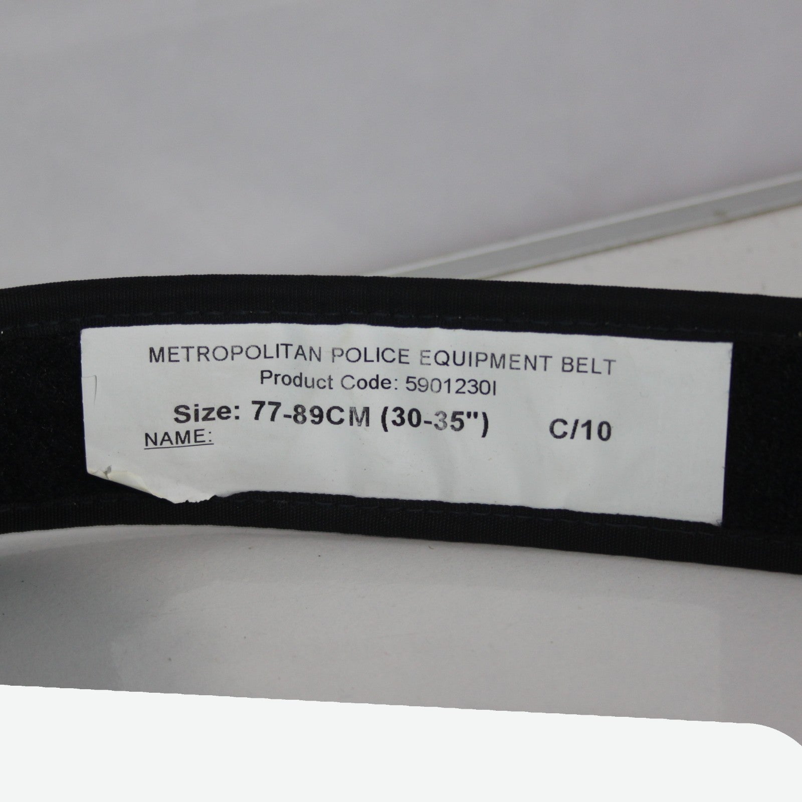 Genuine Surplus British Police Belt Black 50mm 30-34 inch (4092)