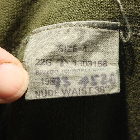 1980s Vintage Military String Long Johns Genuine Surplus British Army 38" (3833)