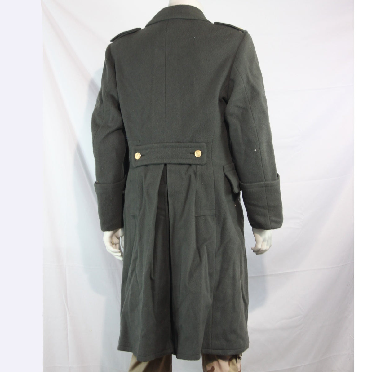 Rare Austrian Army Captains Greatcoat Grey Genuine Surplus Faded 36-38" (3794)