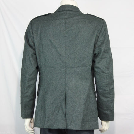 Genuine Surplus Swiss Army Vintage Wool Dress Jacket Thick Blue Grey (3314)