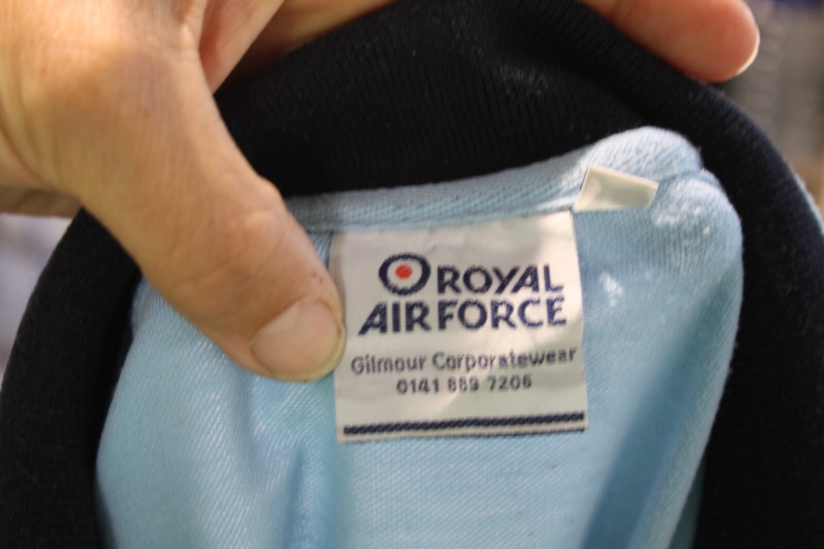 Genuine Surplus British Forces RAF Polo Top T-Shirt Robson Academy Large  (2233)