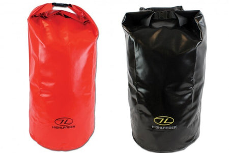 Tough Tri-Laminate PVC Drybag Strong Dry Sack Black Orange Sailing Kayaking