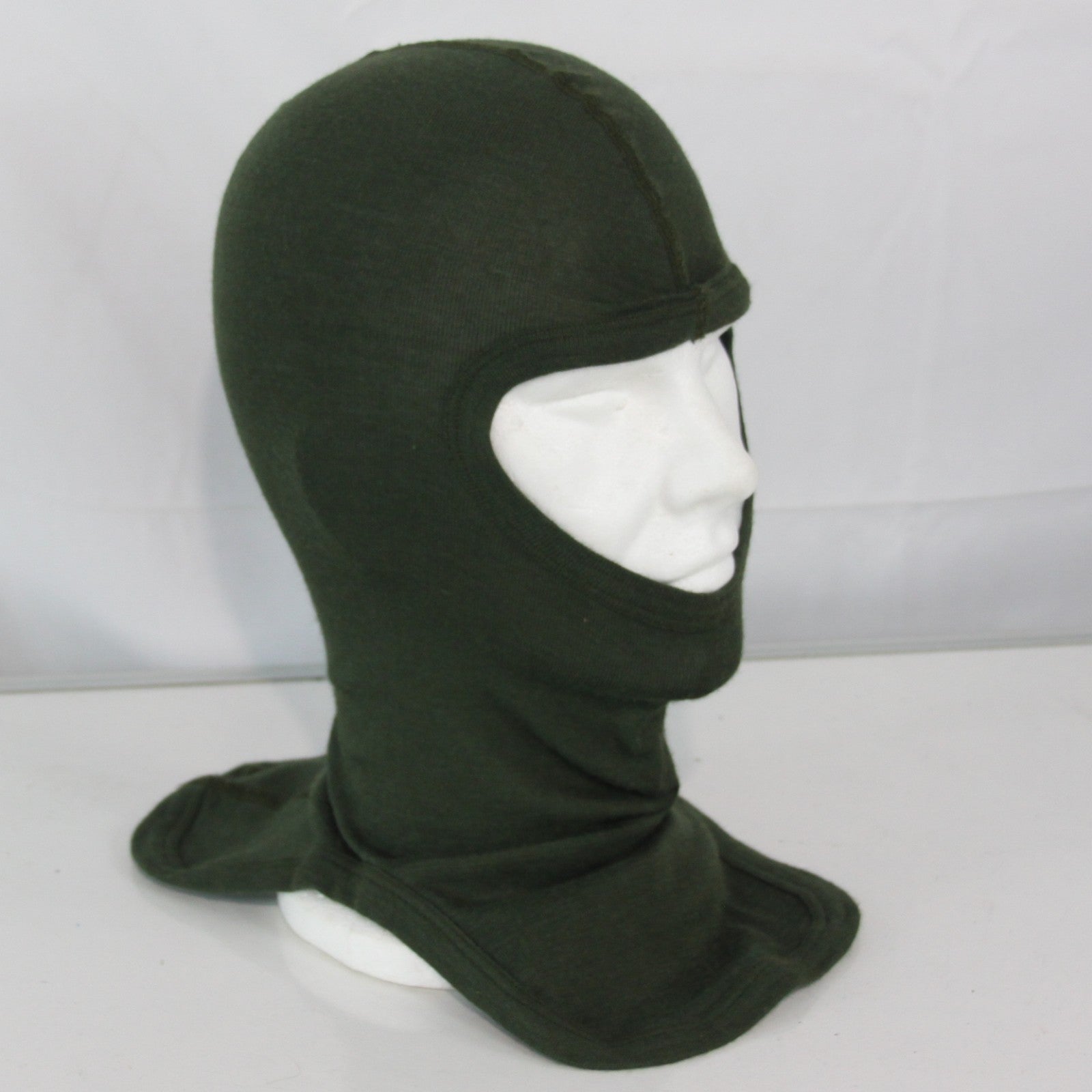 1990sGenuine Surplus French Army Military Balaclava Kermel FR Knitted Olive 3952