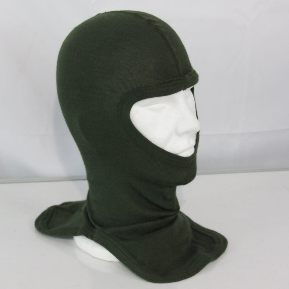 1990sGenuine Surplus French Army Military Balaclava Kermel FR Knitted Olive 3952