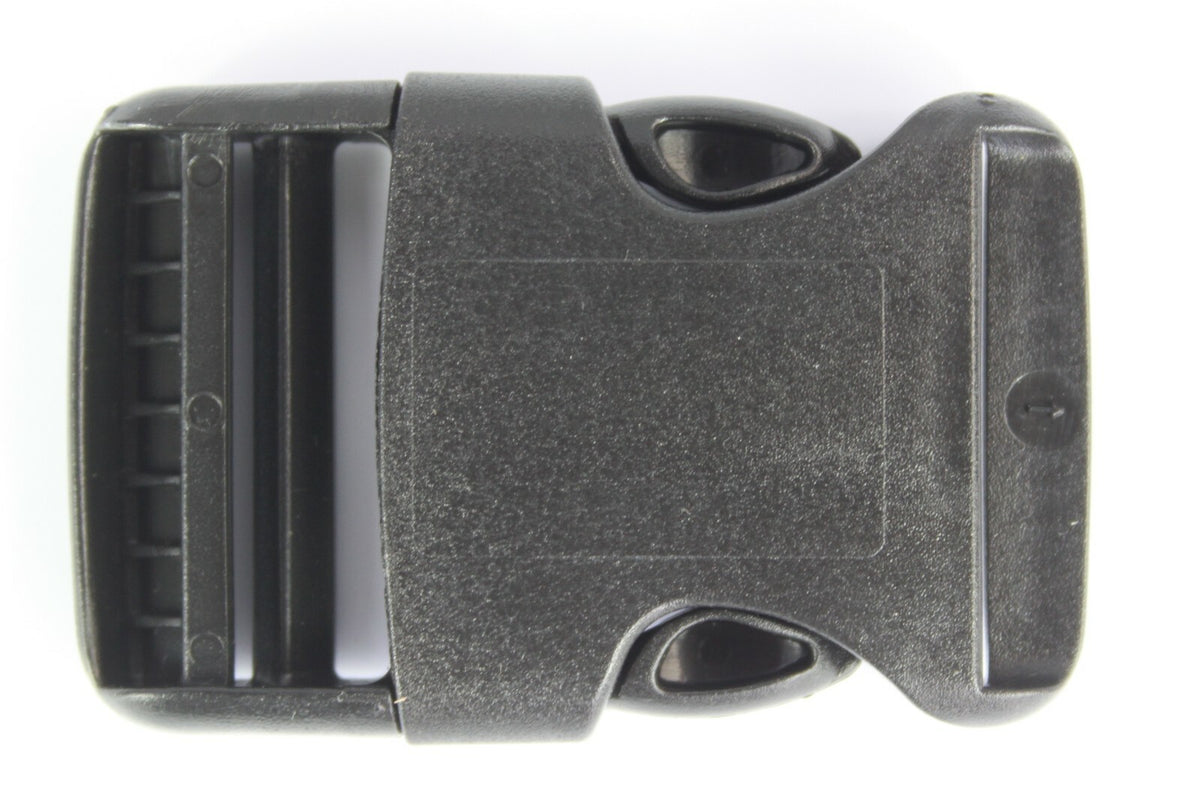 Rounded Side Release Buckles Black Plastic Clips Rucksacks Replacement All Sizes