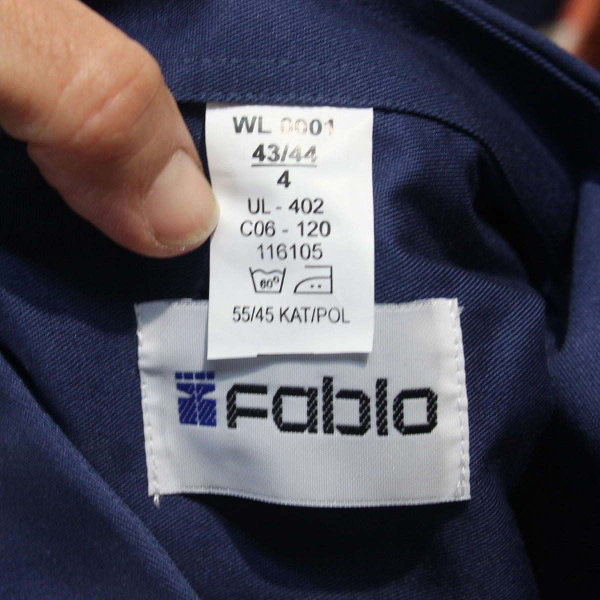 Blue Polycotton Military Office Work Shirt Long Sleeve Genuine Surplus  (4229)