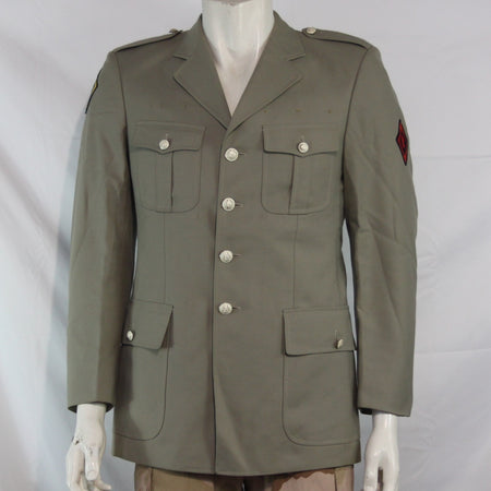 Smart Casual Jacket French Army Surplus Dress Beige Grey Grade 2 38" Chest (3494