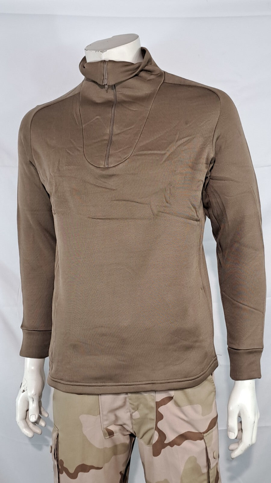 Genuine Surplus US Zip Neck Undershirt Thermal Top Vest Base Layer XS & S (3139)