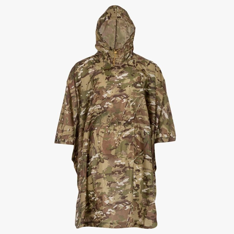 Highlander Waterproof Adventure Poncho Military Style Green Camo