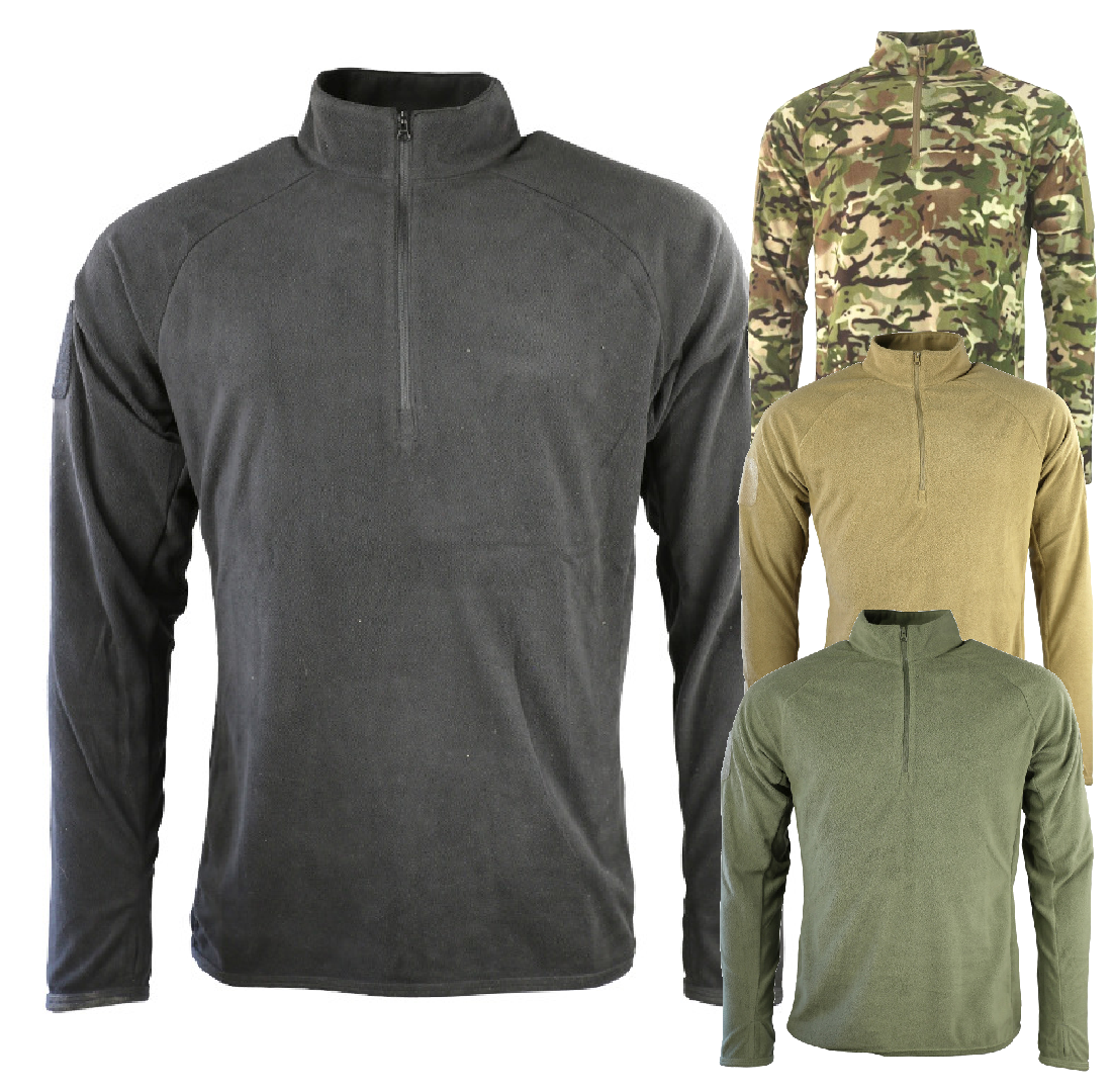 Kombat Alpha Mid-Layer Fleece Top Jumper Sweater Tactical Military