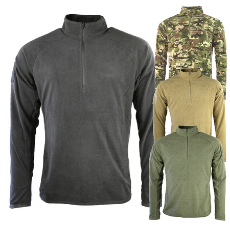 Kombat Alpha Mid-Layer Fleece Top Jumper Sweater Tactical Military