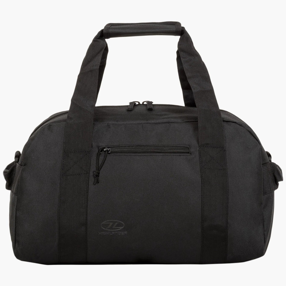 Highlander Cargo Holdall Duffle Bag 30 Litre Small Strong Durable Black Green