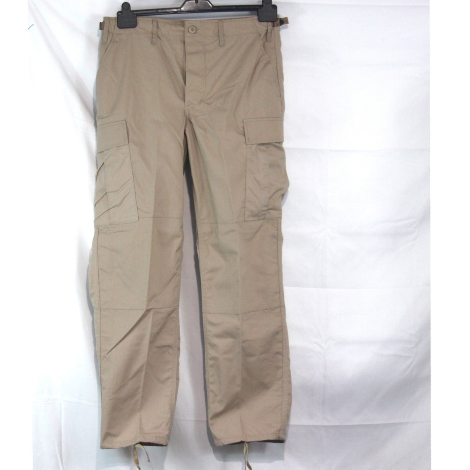 US Army Style Beige BDU Trousers Combats Cargo Copy NEW  (3985)