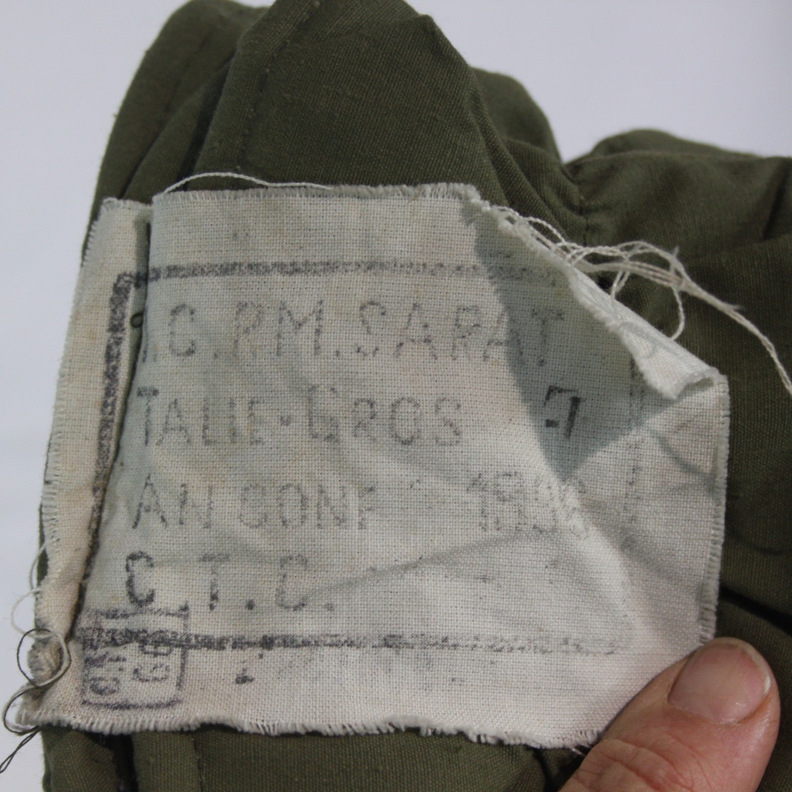 Thermal Padded Lined Romanian Army Mittens Genuine Surplus Green Large (3918)
