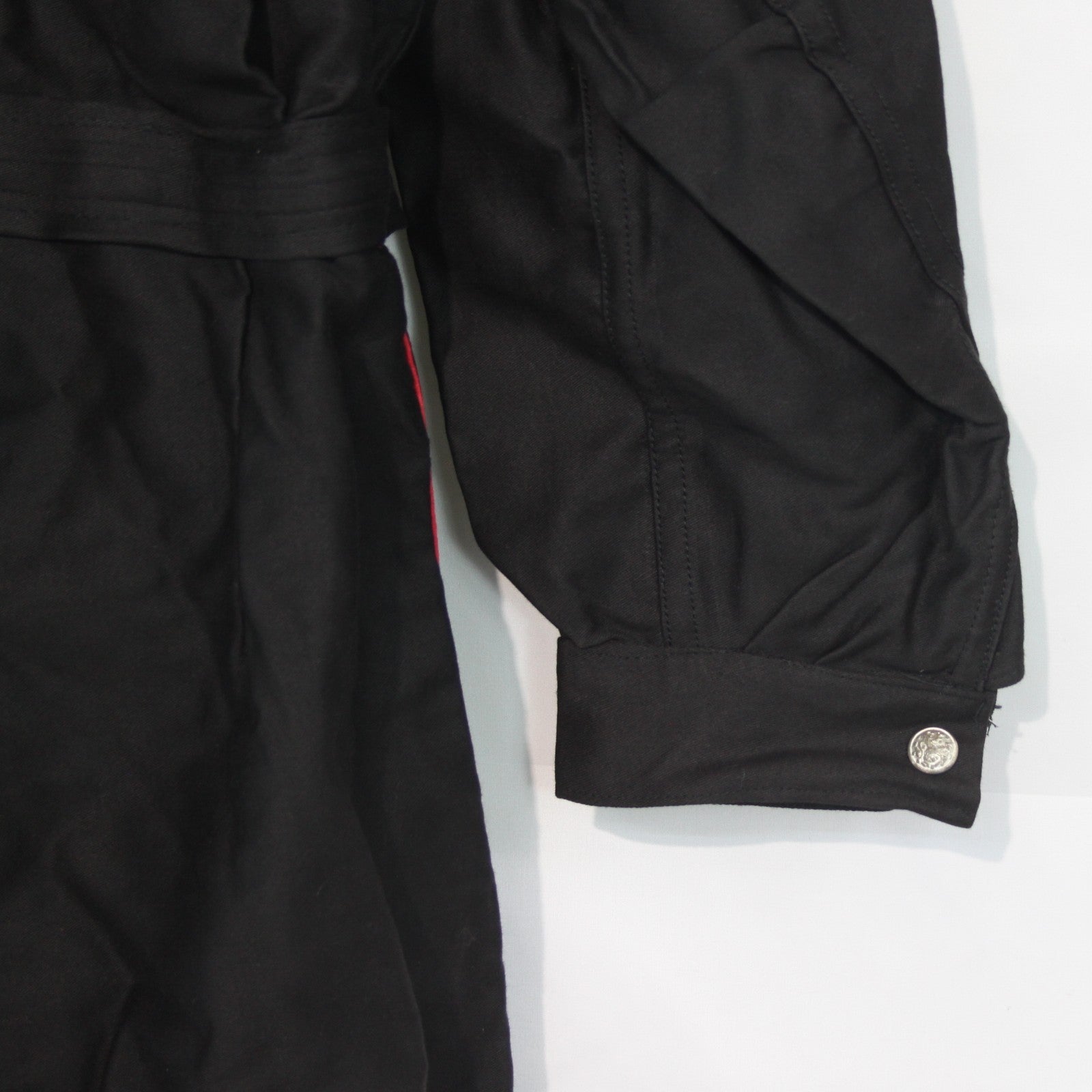 Vintage Dutch Coverall Black 40-42" Chest Genuine Surplus Belted (4169)