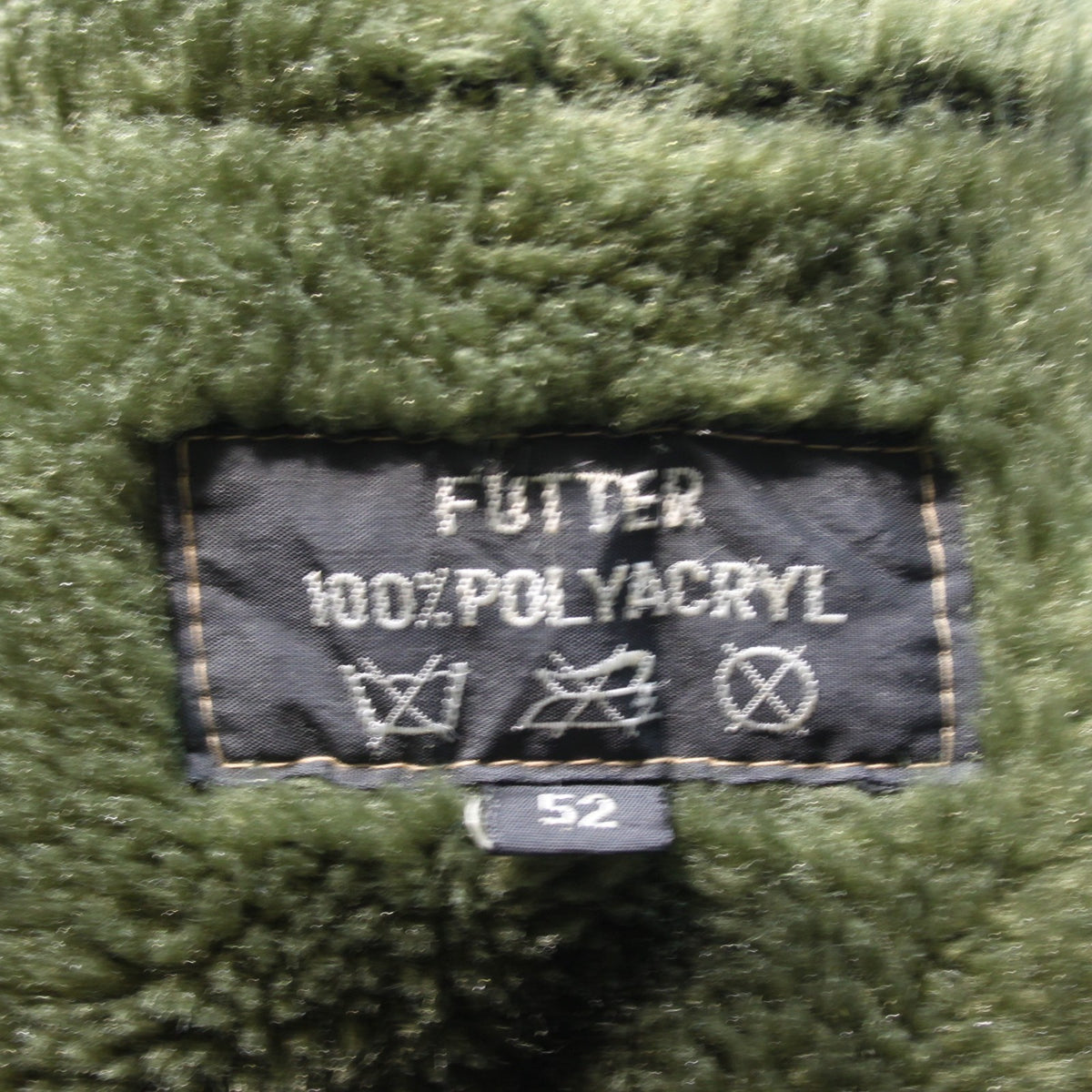 Genuine Surplus Austrian Army Parka Liner Thermal Faux Fur Quilted 44-46" (3720)