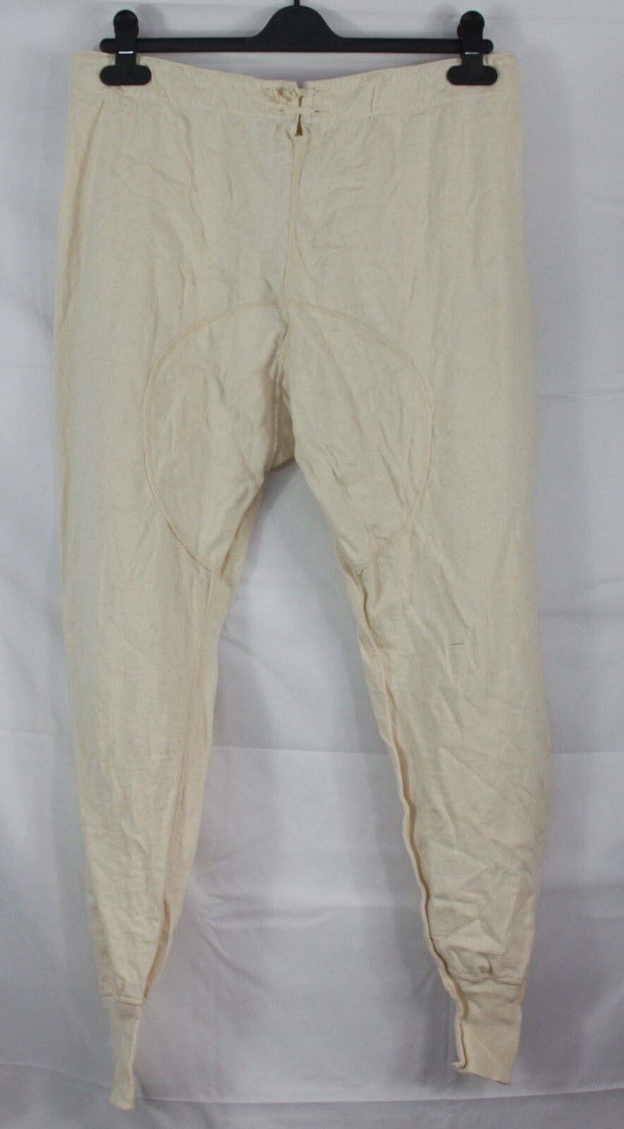 Genuine Surplus Swedish Army Vintage Long Johns Leggings Cream Tie Back 2758