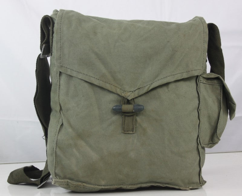 Vintage Army Small Side Bag Canvas Genuine Surplus Bulgarian Cold War (4003)