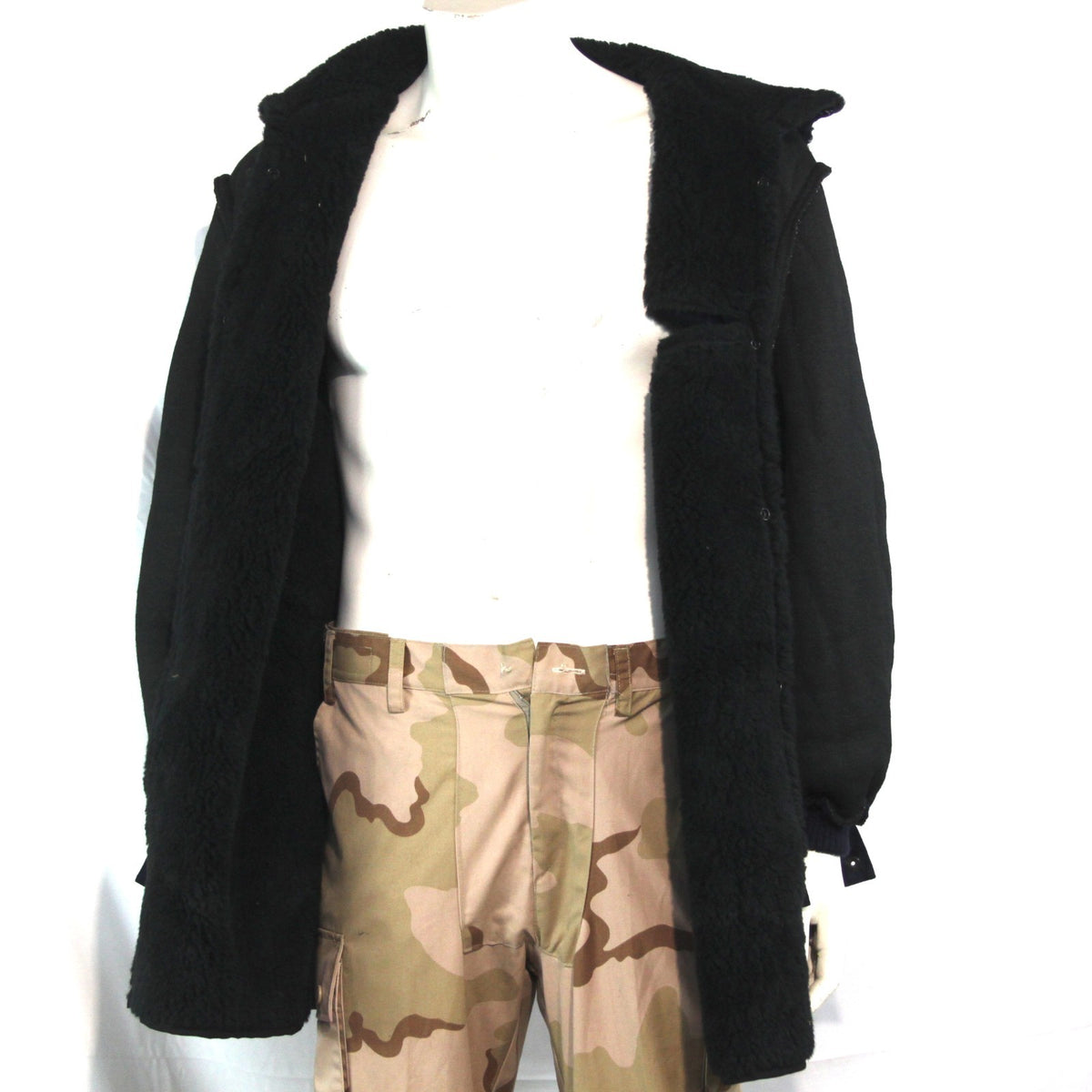 Genuine Surplus Dutch Army Parka Liner Thermal Faux Fur Navy 40-42" (3726)