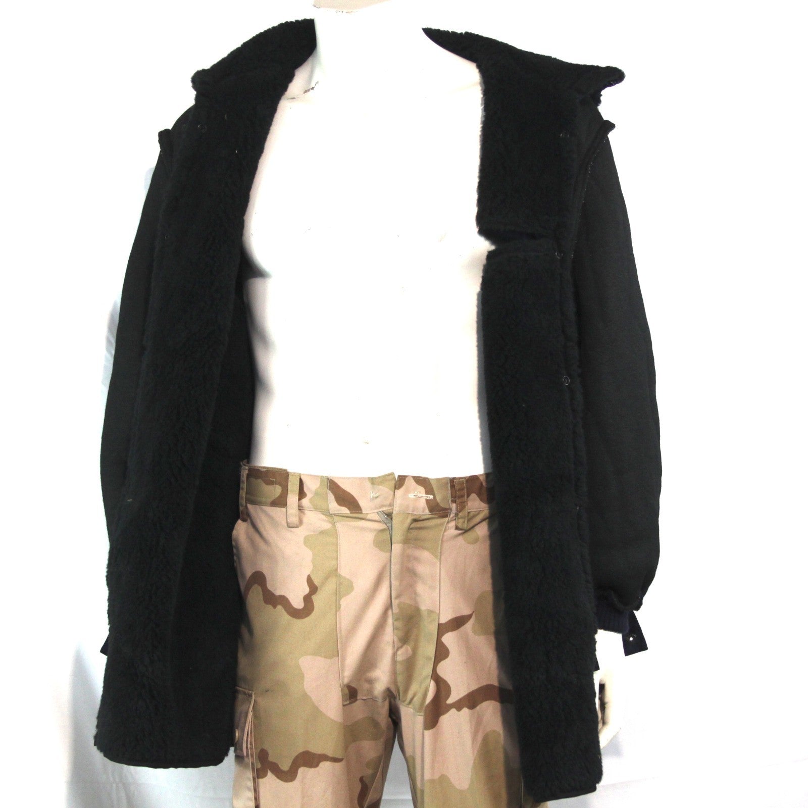 Genuine Surplus Dutch Army Parka Liner Thermal Faux Fur Navy 40-42" (3726)