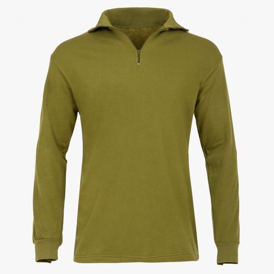 Military Norgie Norwegian Shirt Style Mid Layer Thermal Zip Neck Top