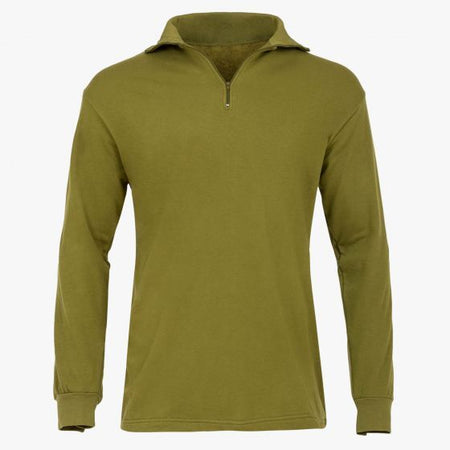 Military Norgie Norwegian Shirt Style Mid Layer Thermal Zip Neck Top