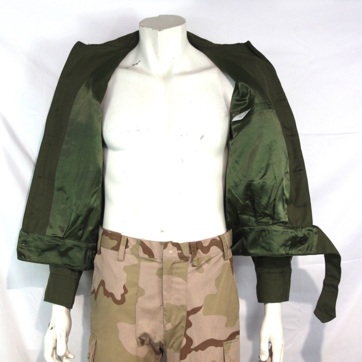 Genuine Surplus Greek Army 36 inch Chest Ike Style  Short Jacket  Green  (3484)