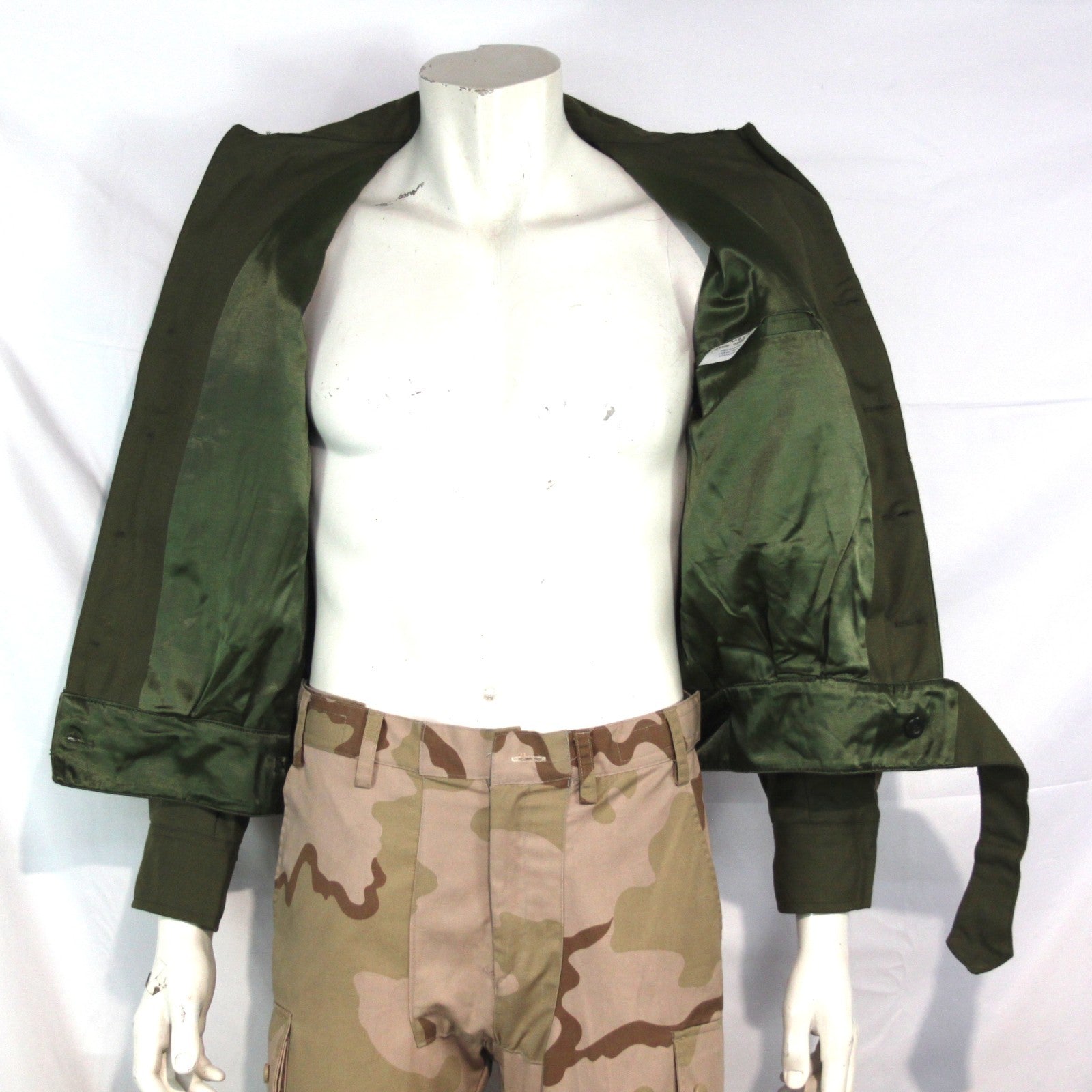 Genuine Surplus Greek Army 36 inch Chest Ike Style  Short Jacket  Green  (3484)