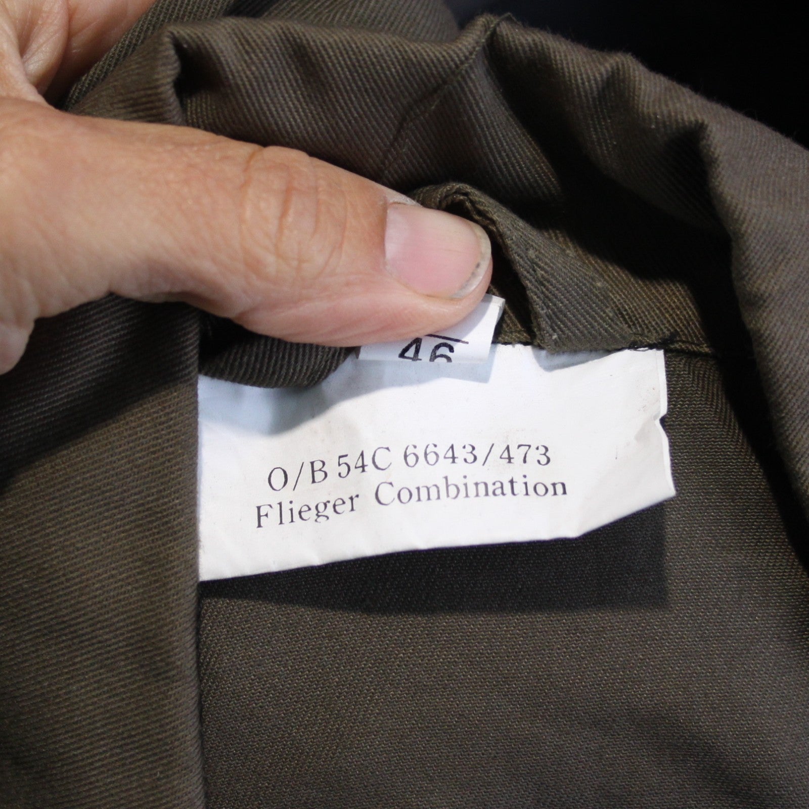 German Military Style Flight Suit Olive Overall Army Airforce 36" Chest (3381)