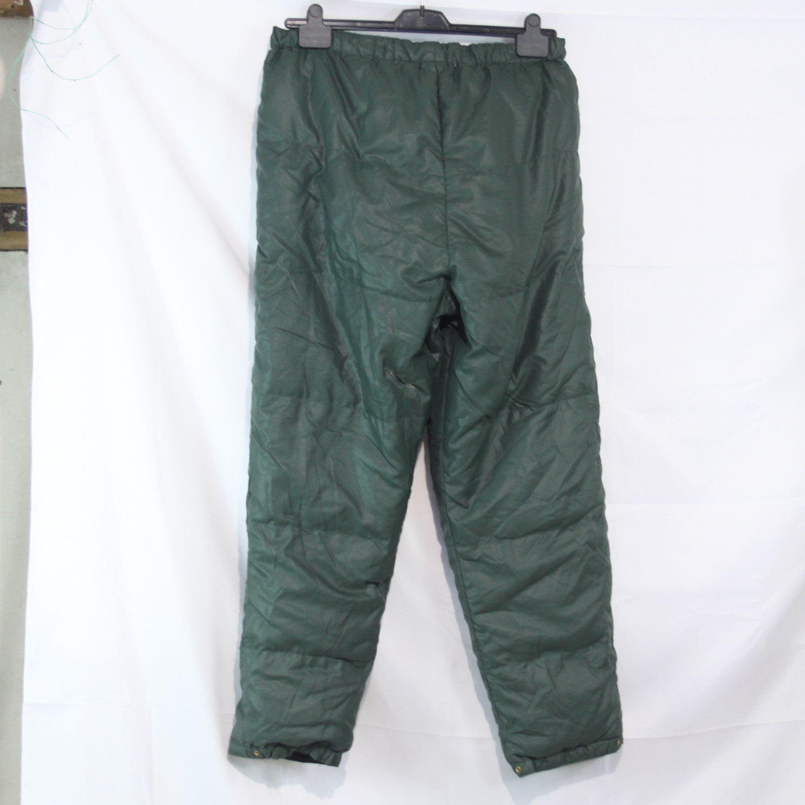 Down FIlled Thermal Trousers Padded French Army Repaired 38-40" W (3883)