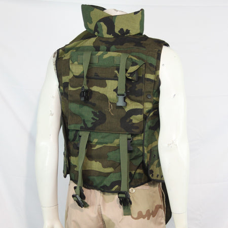 Genuine Surplus Body Armour Plate Cover Woodland Camo Flektarn (3325)
