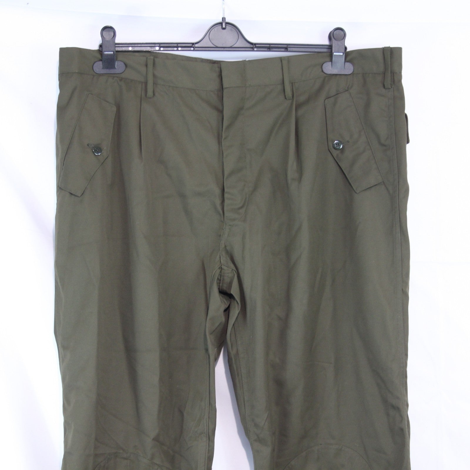 Genuine Surplus Italian Army Lightweight Olive Combat Trousers Knee Patch (3656)