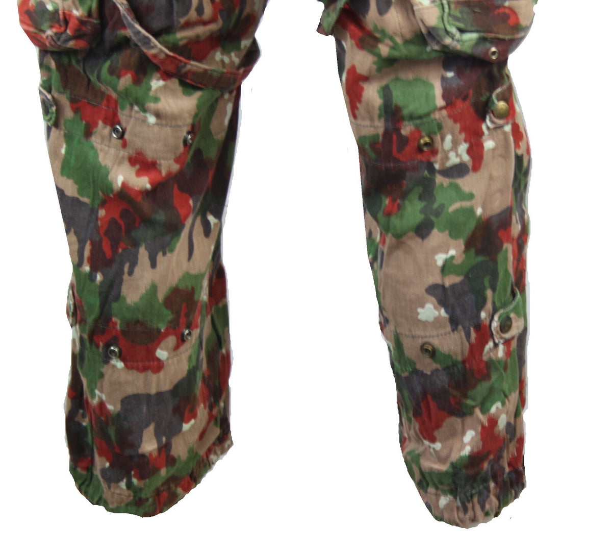 Genuine Surplus Swiss Camouflage Heavyweight Combat Trousers With Pockets (3198)
