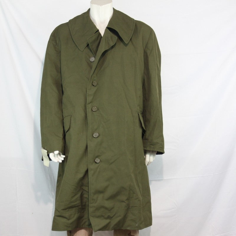 Genuine Surplus Czech Military Overcoat Green Army 46-48" (3335)