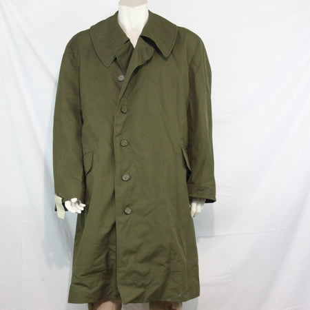 Genuine Surplus Czech Military Overcoat Green Army 46-48" (3335)