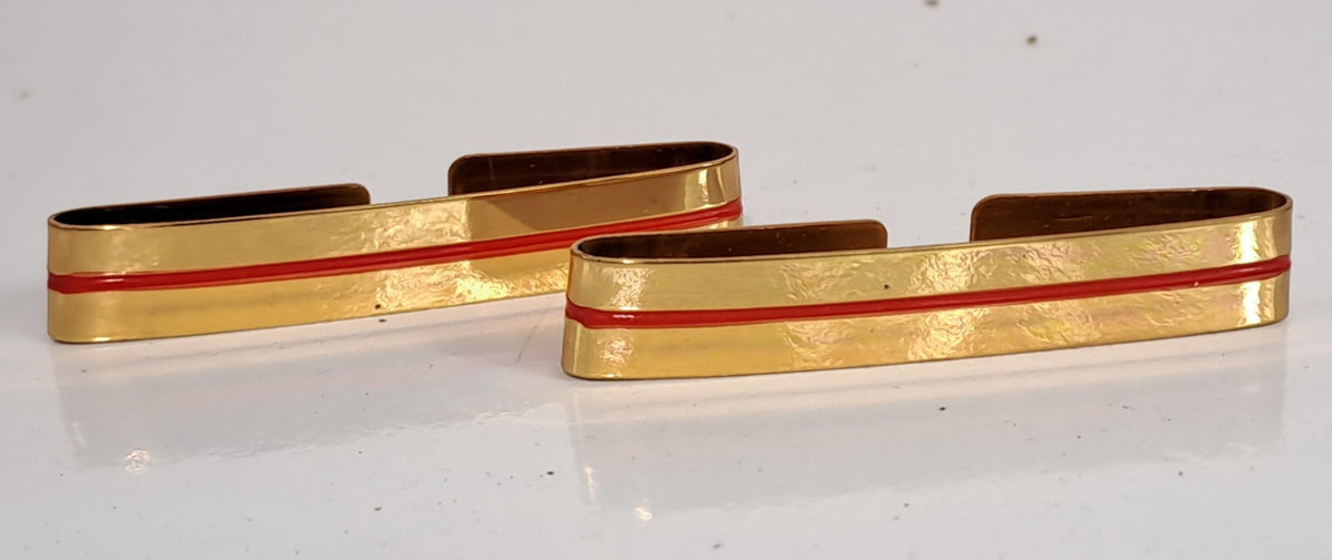 NEW Genuine Surplus French Rank Slide Pair Adjudant Chief Metal Epaulette 1570
