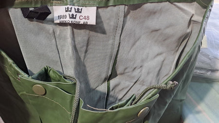 Genuine Surplus Swedish Army Waterproof Over-Trousers PVC Olive (2782)