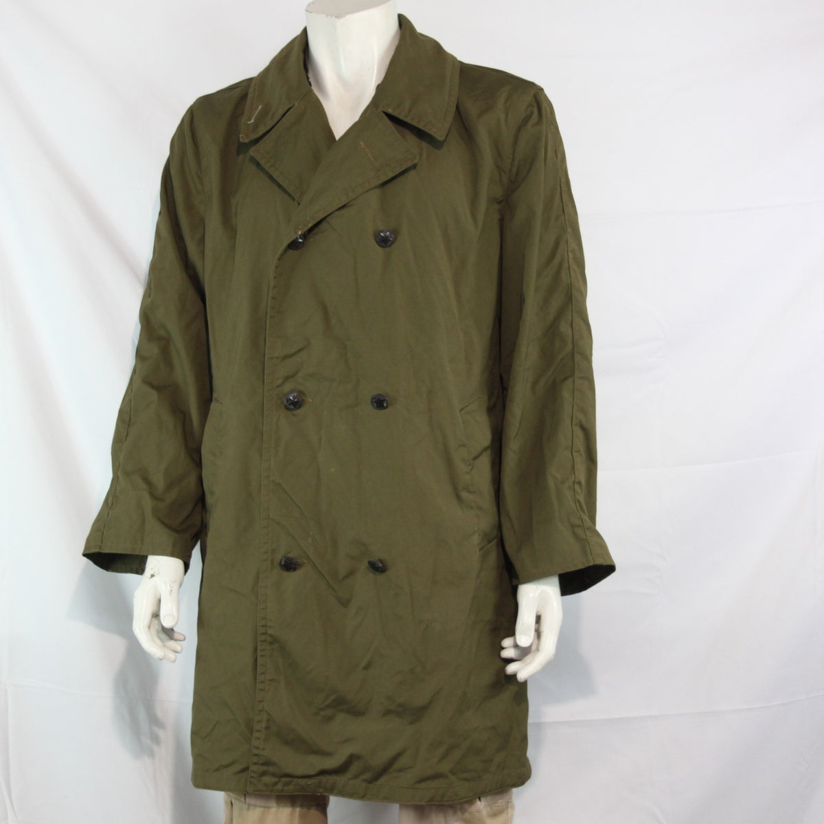 Mens Soviet Cold War Romanian Overcoat Genuine Surplus 42-44" Chest (3602)