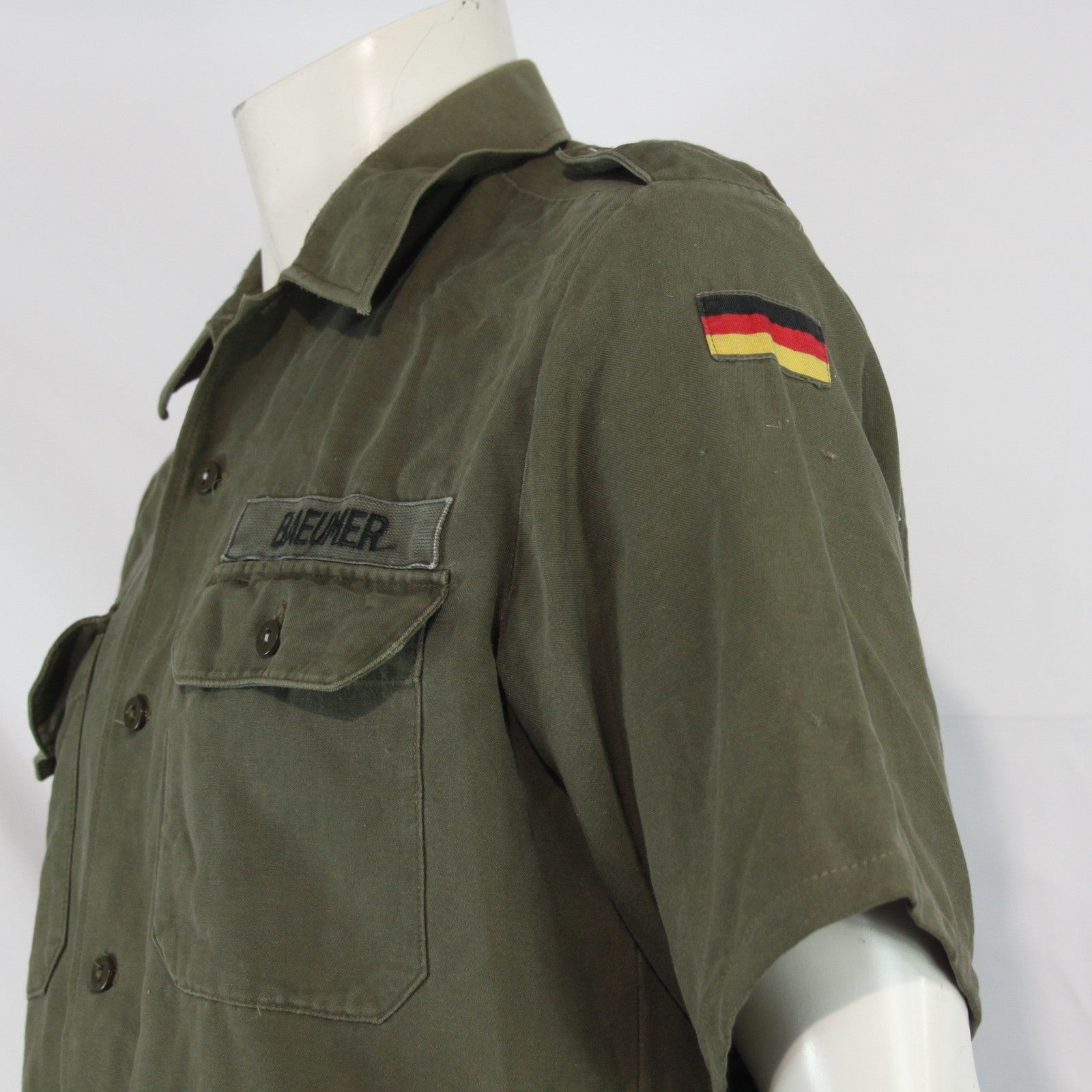 Genuine Surplus German Moleskini Shirt Short Sleeve 41-42cm collar (3624)
