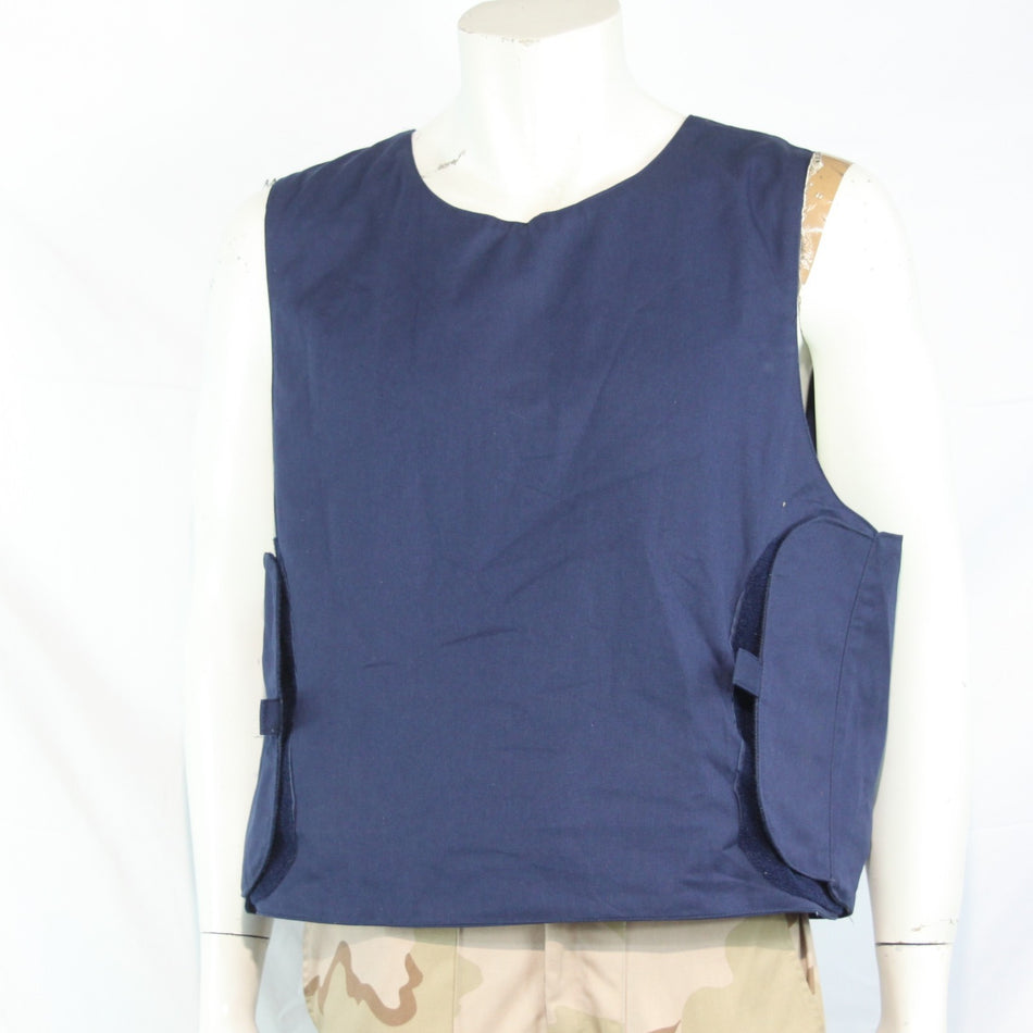 French Military Civilian Body Armour Cover Vest Blue Genuine Surplus L 3974