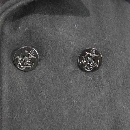 Possible US Naval Wool Pea Coat Black Military Surplus Warm Winter 44 (3647)