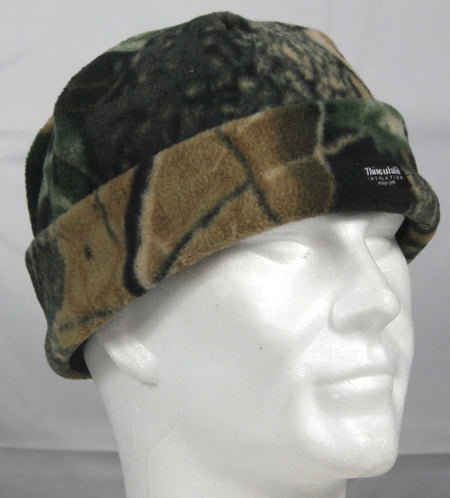 Kids Fleece Hat Printed Tree Camouflage Winter Warm Hat