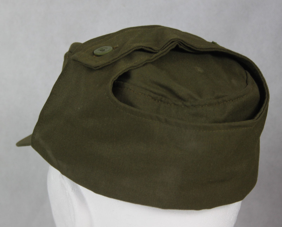 Genuine Surplus Vintage Czech Ex Army Field Hat Peak Cap Green SMALL