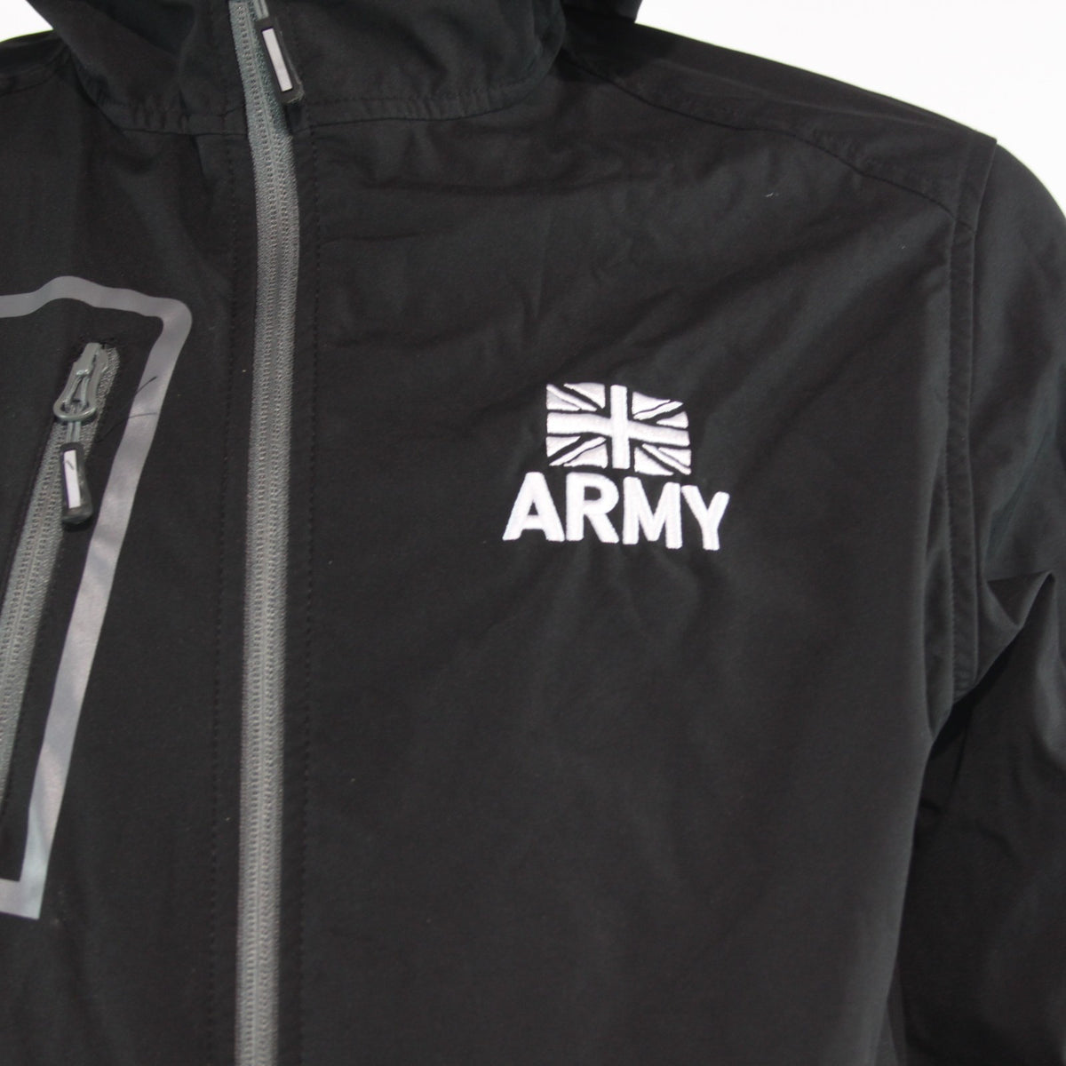 Genuine Surplus British Army Water Resistant Jacket Black Printed (4285)