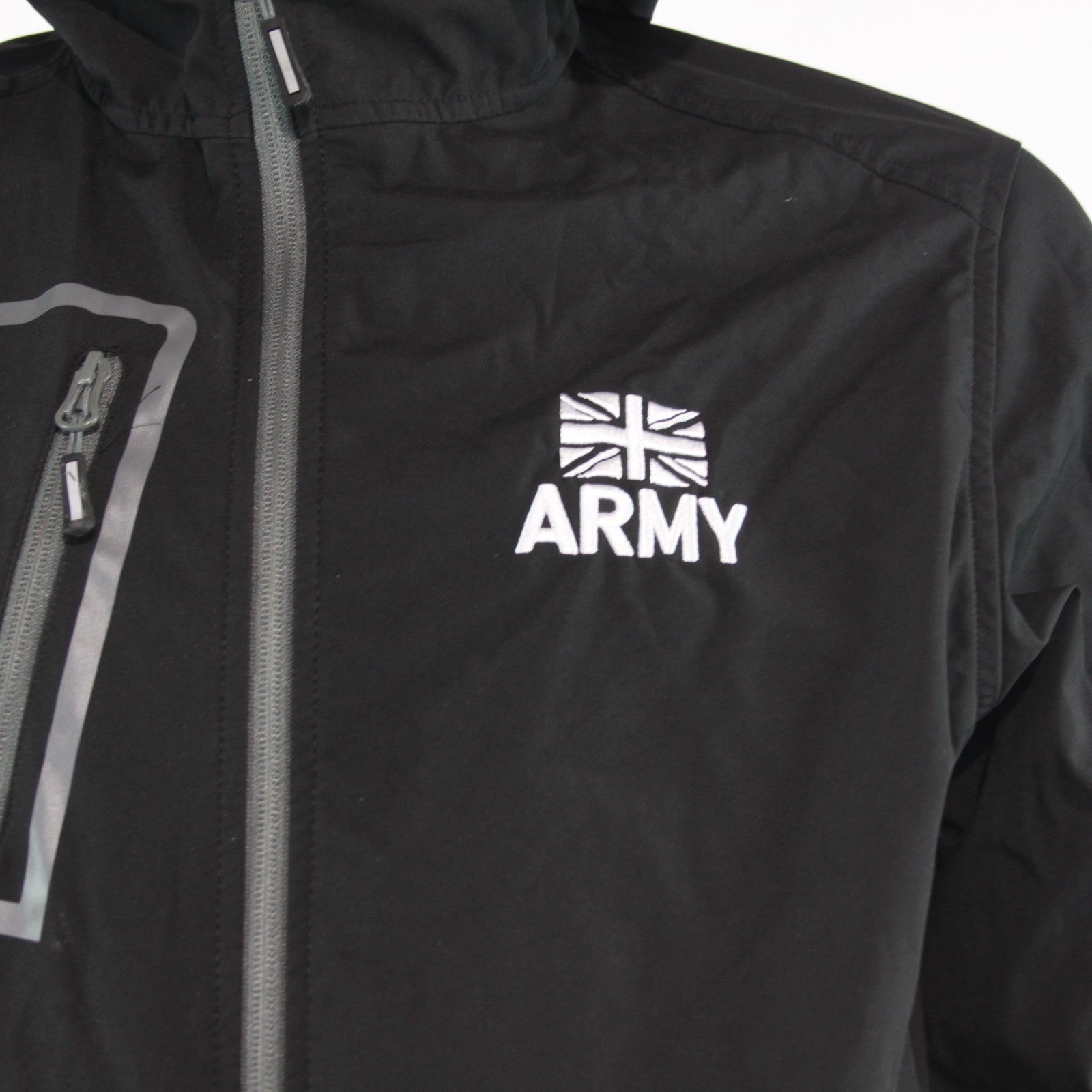 Genuine Surplus British Army Water Resistant Jacket Black Printed (4285)