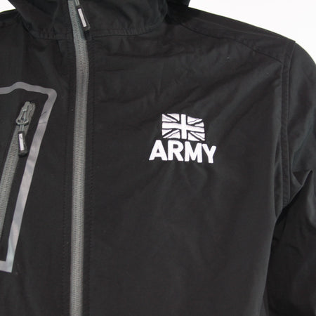 Genuine Surplus British Army Water Resistant Jacket Black Printed (4285)