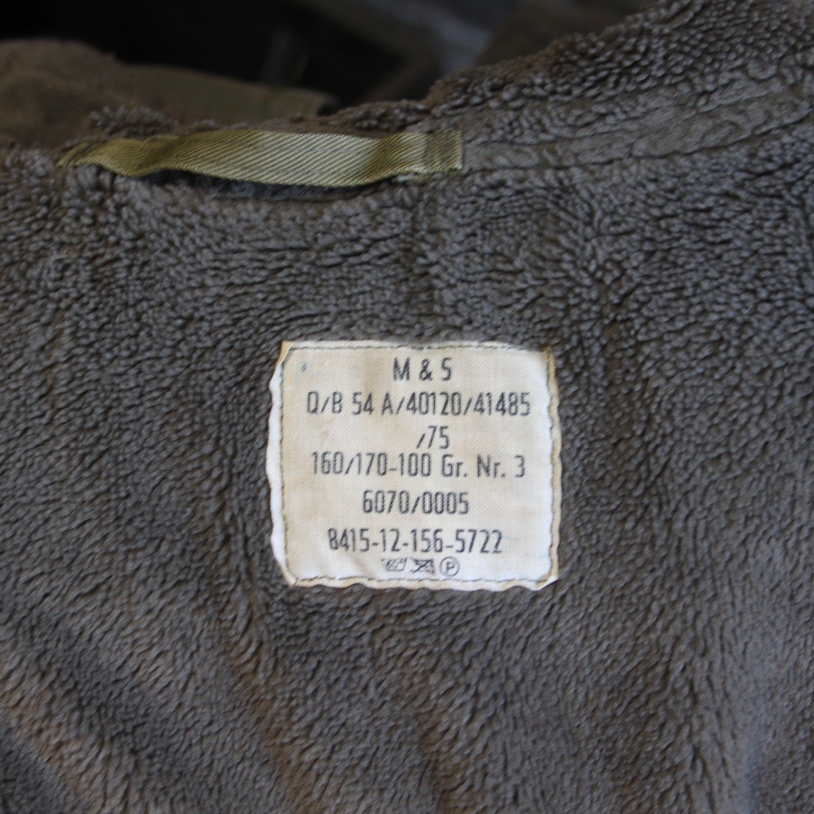 Genuine Surplus German Army Olive Canvas Parka Winter Coat Lined 40-42" (3793)